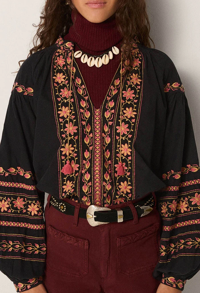 Virginia Blouse - Night Garden - Image 3