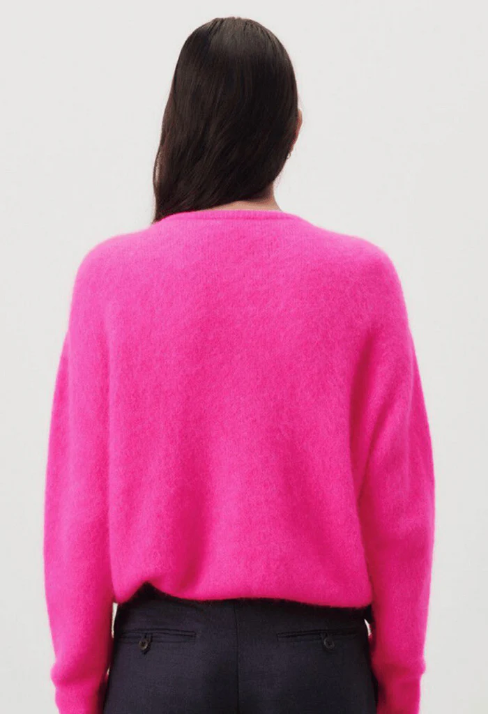 Vitow Cardigan - Fluro Pink Melange - Image 7