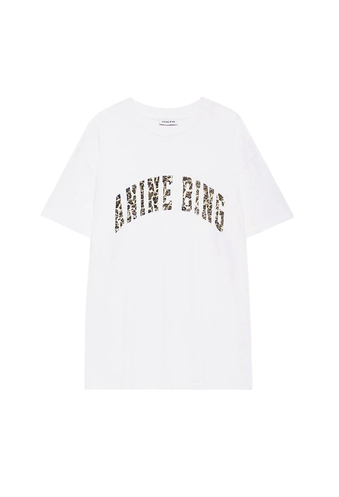 Walker Tee Anine Bing Leopard - Ivory